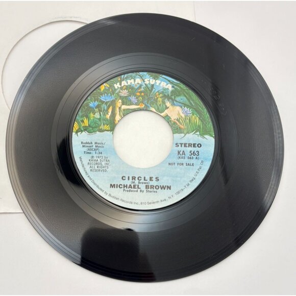 Michael Brown Circles 45 Vinyl 70s Rock Promo Kama Sutra Records - Picture 6 of 6